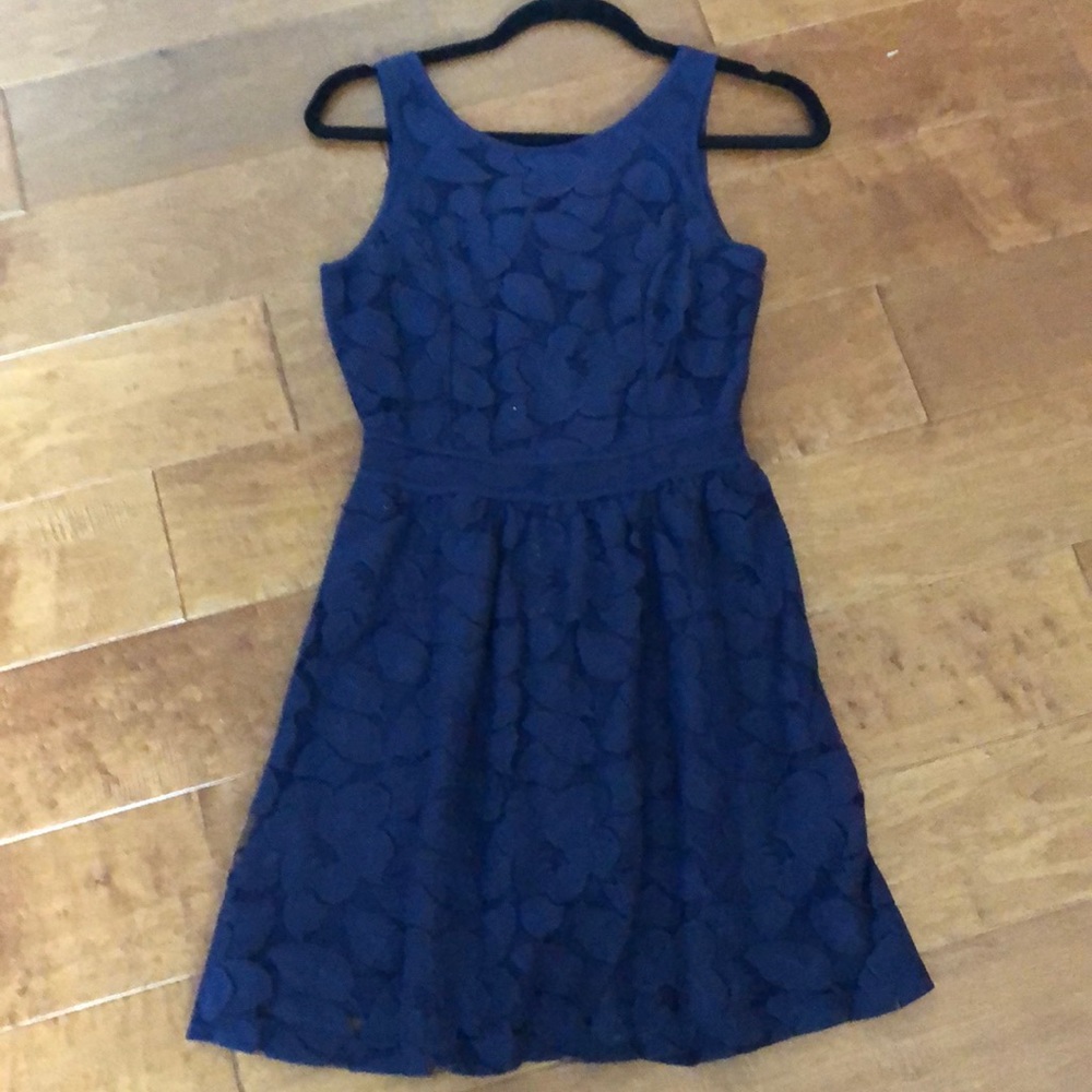 Blue lace dress